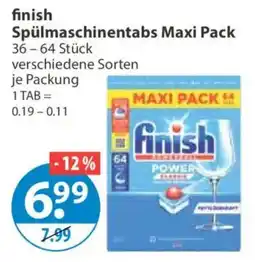 V Markt finish Spülmachineentabs Maxi Pack Angebot