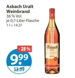 V Markt Asbach Uralt Weinbrand Angebot