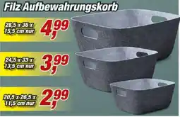 Posten Börse Filz Aufbewahrungskorb Angebot