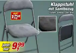 Posten Börse Klappstuhl mit Samtbezug Angebot