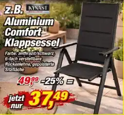 Posten Börse KYNAST Aluminium Comfort Klappssessel Angebot