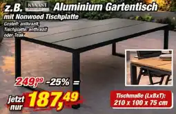 Posten Börse KYNAST Aluminium Gartentisch Angebot
