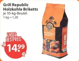 V Markt Grill Republic Holzkohle Briketts Angebot