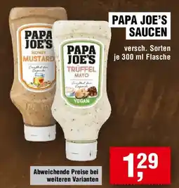 EDEKA Foodservice Papa joe's saucen Angebot