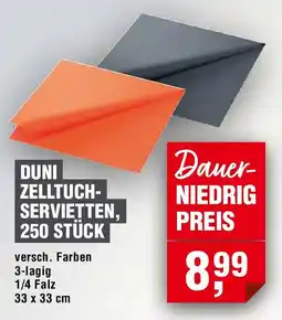 EDEKA Foodservice Duni zelltuch servietten Angebot