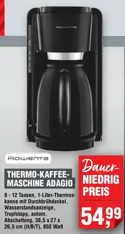 EDEKA Foodservice Rowenta thermo-kaffeemaschine adagio Angebot