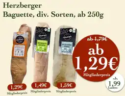 LPG Biomarkt Herzberger Baguette Angebot