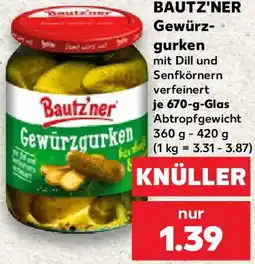 Kaufland Bautz'ner Gewürzgurken Angebot
