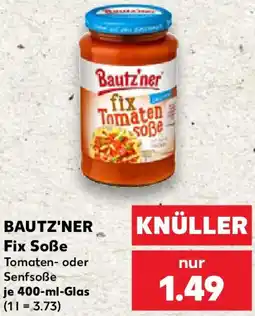 Kaufland BAUTZ'NER Fix Soße Angebot