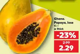 Kaufland Ghana. Papaya, lose Angebot