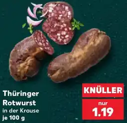Kaufland Thüringer Rotwurst Angebot
