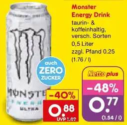 Netto Marken-Discount Monster Energy Drink Angebot