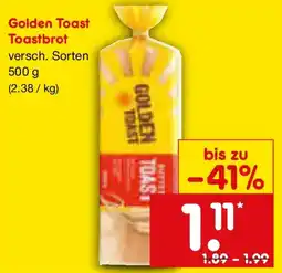 Netto Marken-Discount Golden Toast Toastbrot Angebot