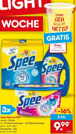 Netto Marken-Discount Spee Waschmittel Angebot