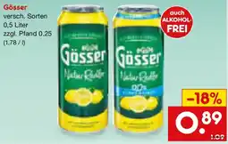 Netto Marken-Discount Gösser Natur Radler Angebot