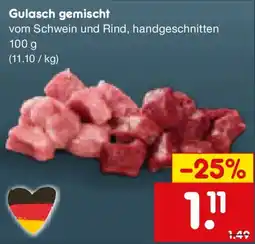 Netto Marken-Discount Gulasch gemischte Angebot