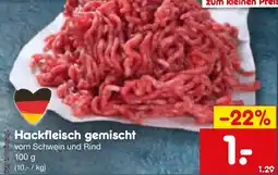 Netto Marken-Discount Hackfleisch gemischt Angebot
