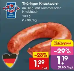 Netto Marken-Discount Thüringer Knackwurst Angebot