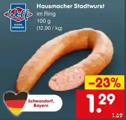 Netto Marken-Discount Hausmacher Stadtwurst Angebot