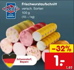 Netto Marken-Discount Wolf Frischwurstaufschnitt Angebot