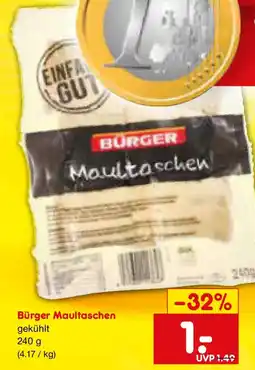 Netto Marken-Discount Bürger Maultaschen Angebot