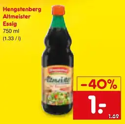 Netto Marken-Discount Hengstenberg Altmeister Essig Angebot