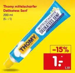 Netto Marken-Discount Thomy mittelscharfer Delikatess Senf Angebot