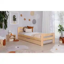 Netto Marken-Discount TiCAA Einzelbett Doppelbett Bert Kiefer Natur aus Massivholz Angebot