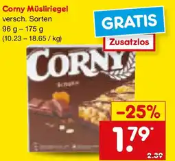 Netto Marken-Discount Corny Müsliriegel Angebot