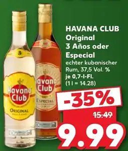 Kaufland HAVANA CLUB Original 3 Años oder Especial Angebot