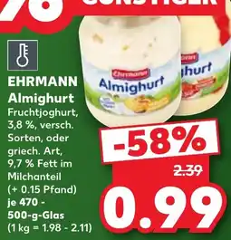 Kaufland EHRMANN Almighurt Angebot