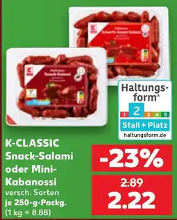 Kaufland K-CLASSIC Snack-Salami Angebot