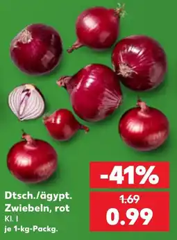 Kaufland Dtsch./ägypt. Zwiebeln, rot Angebot