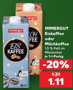 Kaufland Immergut Eiskaffee oder Milchkaffee Angebot