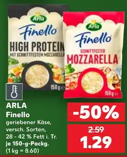 Kaufland ARLA Finello geriebener Käse Angebot