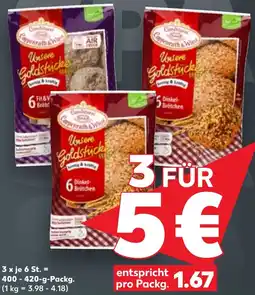Kaufland Conditorerei Coppennrath & Wies Unsere Goldstücke Dinkel-Brötchen Angebot