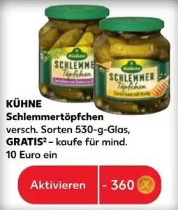 Kaufland KÜHNE Schlemmertöpfchen Angebot