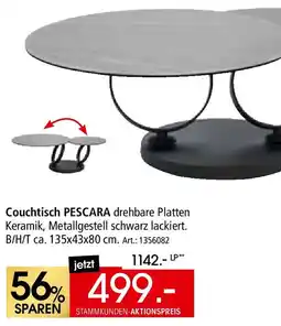 Zurbrüggen Dieter Knoll Couchtisch PESCARA Angebot