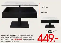 Zurbrüggen Dieter Knoll Couchtisch MALAGA Angebot