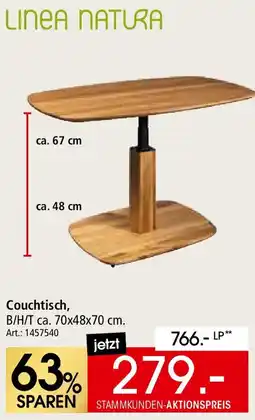Zurbrüggen LINEA NATURA Couchtisch Angebot
