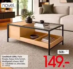 Zurbrüggen Novel Couchtisch LUNA Angebot