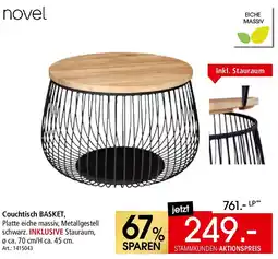 Zurbrüggen Novel Couchtisch BASKET Angebot