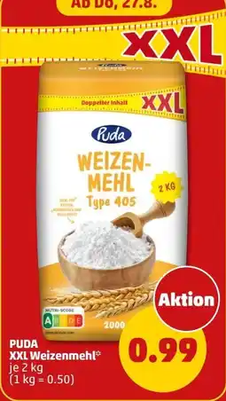 PENNY Puda XXL Weizenmehl Angebot