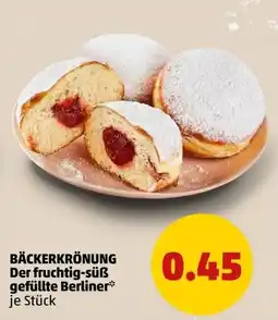 PENNY BÄCKERKRÖNUNG gefüllter Berliner* Angebot