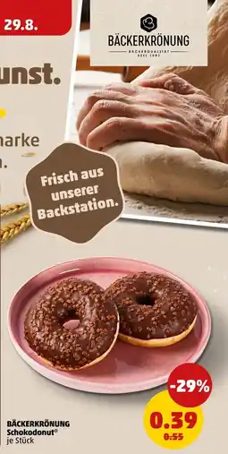 PENNY BÄCKERKRÖNUNG Schokodonut* Angebot