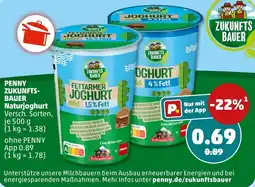 PENNY Zukunftsbauer Fettarmer Joghurt Angebot
