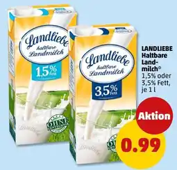PENNY Landliebe Haltbare Landmilch Angebot