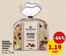 PENNY BÄCKERKRÖNUNG Rosinenstuten Angebot