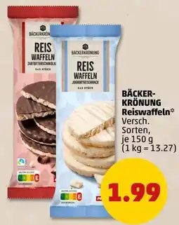 PENNY BÄCKERKRÖNUNG Reiswaffeln Angebot