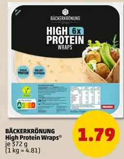 PENNY BÄCKERKRÖNUNG High Protein Wraps Angebot